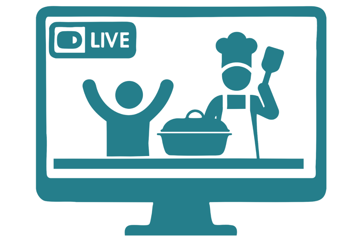 Live-Online-Kochshow Symbol